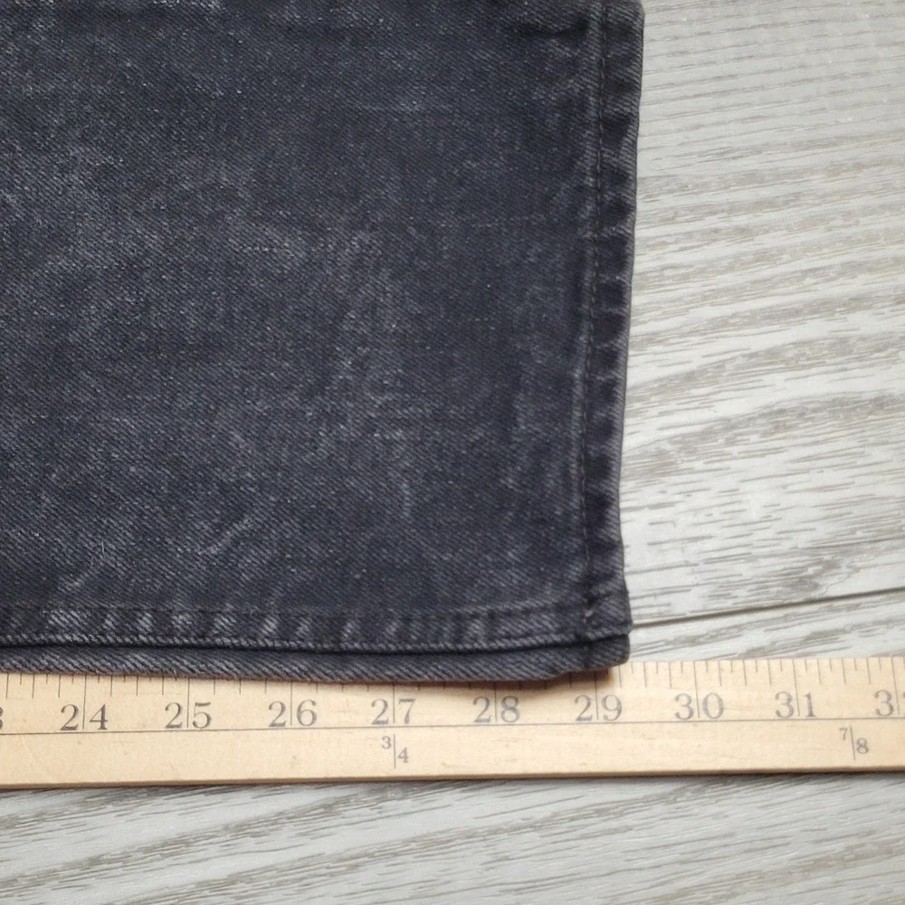🖤Levi's 501 Jeans Mens 38x30 (fits 37x29) Black Acid Wash Button Fly Straight